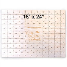18 x 24 Engraved Guestbook Heart Shaped Jigsaw Puzzle (99 pieces)