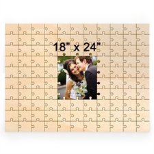 18 x 24 Personalised Printed Middle Wooden Guestbook Puzzle (99 pieces)