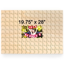 19.75 x 28  Personalised Printed Middle Wooden Guestbook Puzzle (151 pieces)