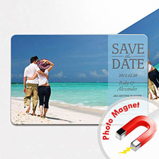 Personalised Fridge 4x6 Large Save The Date Magnets