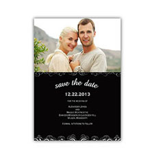 Create Your Own Save The Date Cards, Black Magical Day