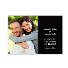 Create Your Own Marriage Announcements, Black Invitations