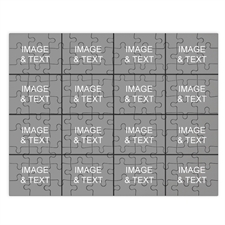 Personalised Instagram Black 16 Collage 12X16.5 Photo Puzzle