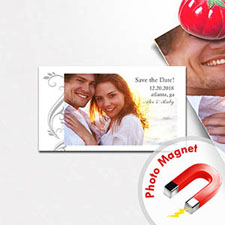 Create Big Celebration Save The Date Photo 2x3.5 Card Size Magnet