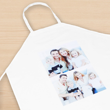 Two Portrait Collage Personalised Adult Apron