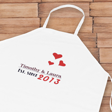 Est. Since Personalised Adult Apron