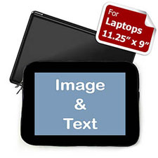 Personalised Photo Black Border Laptop 11