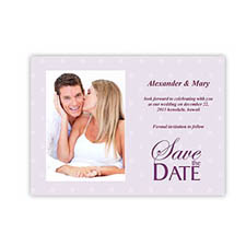 Create Your Own 5X7 Wedding Day Save The Date, Portrait Photo Invitations