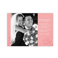 Create My Own 5X7 With Elegance Wedding Announcement Invitation Cards