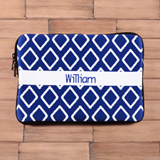 Personalised Name Blue Lkat Macbook Air 11 Sleeve