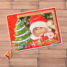 Personalised Christmas Tree 12X16.5 Photo Puzzle