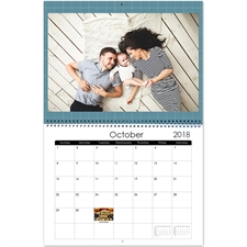Personalised Small Grids, Large Wall Calendar (14