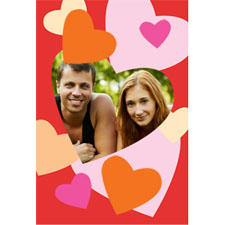 Frame Of Hearts Personalised Animated Invitation Card (4 X 6)