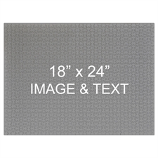 18x24 Custom Photo and Message Puzzle 70 or 252 or 500 Piece