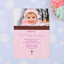 Print Your Own Sweet Polka Dots – Bloom Communication Photo Invitation Cards