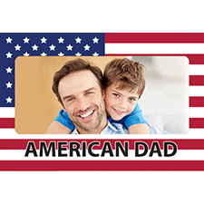 Personalised All Americans Father's Day Frame Lenticular Greeting Card