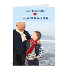 Custom Printed Perfect Grandpa Greeting Card