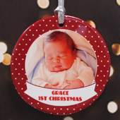 Personalised Jolly Polka Dots Ornament