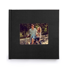 Personalised 12X12 Black Linen Hard Cover Photo Book