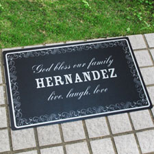 Create Your Own Personalised Family Is Forever Door Mat