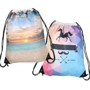 Full Colour Print Drawstring Backpack