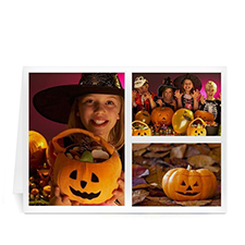 Personalised Three Collage Halloween Greeting Cards