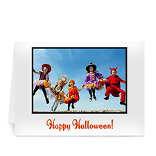 Personalised Classic Halloween, White Photo Cards