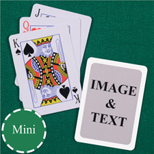 Mini Size Playing Cards Standard Index White Border