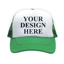 Custom Imprint Full Colour Trucker Hat, Green