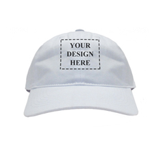 Custom Full Colour Print Baseball Cap, White
