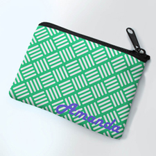 Personalised Mint Wave Small Coin Purse 3.5