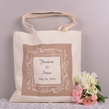 Chocolate Classic Board Save The Date Personalised Tote Bag