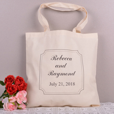 Classic Frame Save The Date Personalised Tote Bag