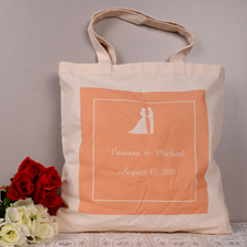 Wedding Couple Personalised Words Tote Bag