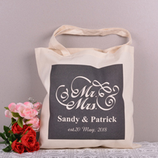 Personalised Mr. And Mrs. For Wedding Tote Bag