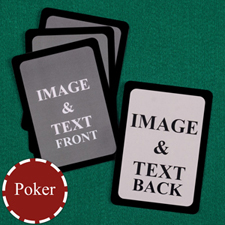 Poker Custom Cards (Blank Cards) Black Border Playing Cards