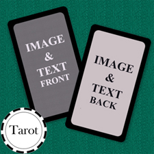 Tarot Size Custom Cards (Blank Cards) Black Border