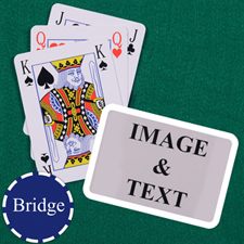 Bridge Size Playing Cards Bridge Style White Border Landscape
