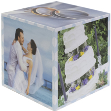Wedding Anniversary Photo Cube, 5 panels