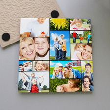 Personalised Thirteen Collage Tile Coaster