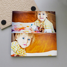 Personalised Two Collage Tile Coaster