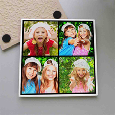 Personalised Instagram Four Collage Tile Coaster