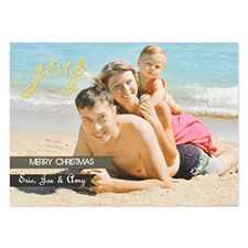Personalised Joy Glitter Invitation Cards
