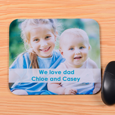 Personalised Photo And Message Mouse Pad
