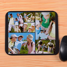 Personalised Black 6 Collage Mouse Pad