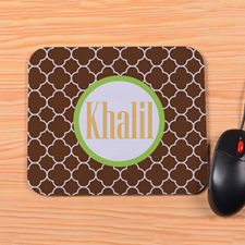 Personalised Chocolate Clover Mouse Pad