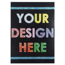 Custom Design Glitter Card