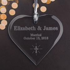 Personalised Engraved Sweet Heart Heart Shaped Ornament