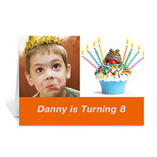 Personalised Two Collage Birthday Photo Cards, 5