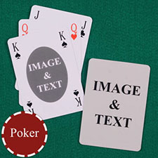 Poker Ovate Bridge Style Custom 2 Side Playing Cards